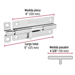 Pasador de barril de acero cromo 5