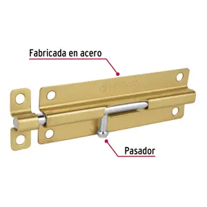 Pasador de barril de acero latón 6