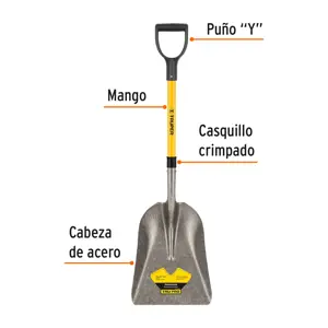 Truper Pala carbonera Tru Pro, puño 