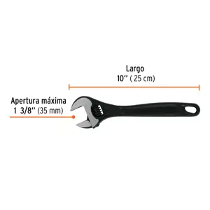 Llave ajustable (perico) 10