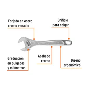 Llave ajustable (perico) 12