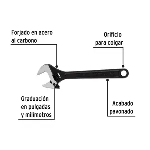 Llave ajustable (perico) 12