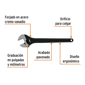 Llave ajustable (perico) 15