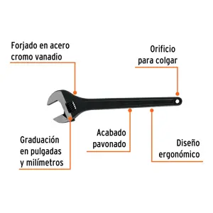 Llave ajustable (perico) 18