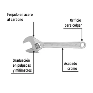 Llave ajustable (perico) 8