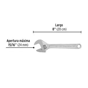 Llave ajustable (perico) 8