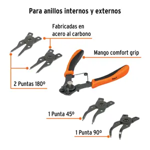 Truper Pinza para anillos de retención 6