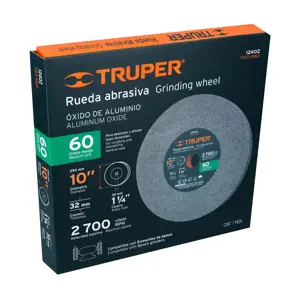 Truper Rueda abrasiva p/esmeril 10X1 1/4