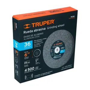 Truper Rueda abrasiva p/esmeril 6 X 1