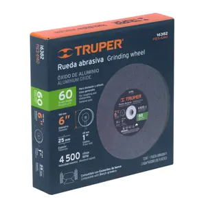 Truper Rueda abrasiva p/esmeril 6 X 1