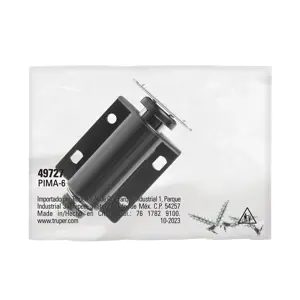 Pistón Magnético para puerta / cajón, negro. Hermex