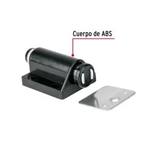 Pistón Magnético para puerta / cajón, negro. Hermex