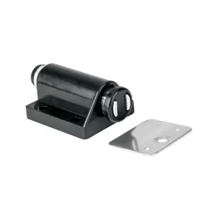 Pistón Magnético para puerta / cajón, negro. Hermex