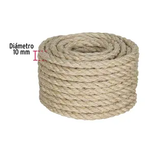 Piola de Sisal de 10 mm x 15 m natural, Fiero