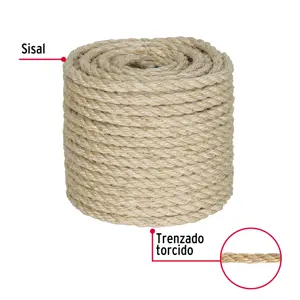 Piola de Sisal de 10 mm x 30 m natural, Fiero