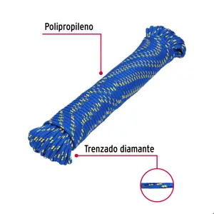 Fiero Piola de polipropileno trenzada de 5mm x 30m en madeja