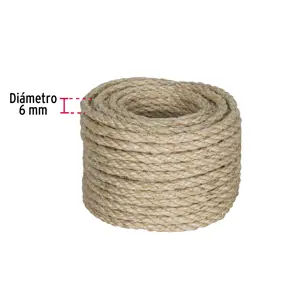 Piola de Sisal de 6 mm x 15 m natural, Fiero