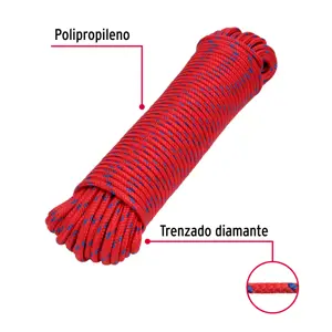 Fiero Piola de polipropileno trenzada de 6mm x 30m en madeja