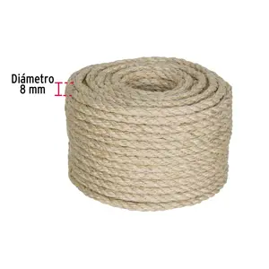 Piola de Sisal de 8 mm x 30 m natural, Fiero