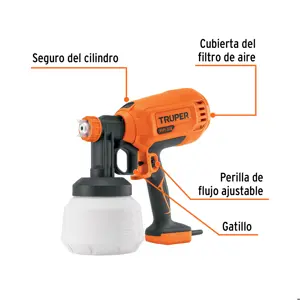 Pistola eléctrica para pintar de 330 W, Truper