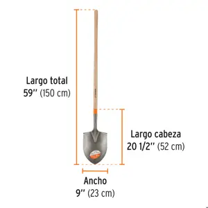 Pala irrigación Classic, mango largo 49