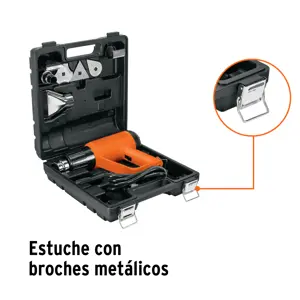 Truper Pistola de calor 2000 W con 9 accesorios, profesional