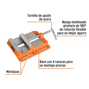 Prensa morsa plana, apertura 6