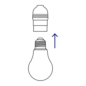 Portalámpara de baquelita, con interruptor de barra, Volteck