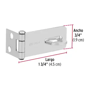 Portacandado de acero zincado 1-3/4