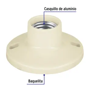 Portalámpara de baquelita, 3-1/2