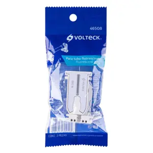 Volteck Bolsa 2 pz portalámparas p/tubo LED y fluorescente, base G13