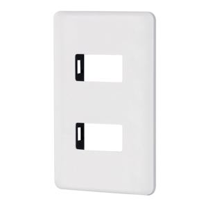 27223 / PPDO-B TRUPER Placa 2 Módulos De ABS, Blanca, Volteck Basic