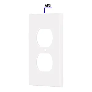 Placa de ABS dúplex, Standard, blanco Volteck