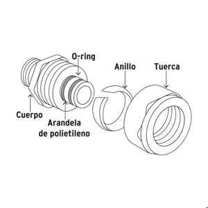 Cople de compresión reducido para PEALPE, 1/2