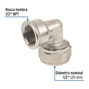 Codo 90° para PEALPE, 1/2