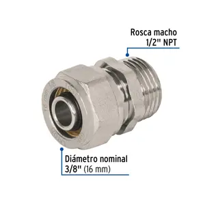 Conector para PEALPE, 3/8