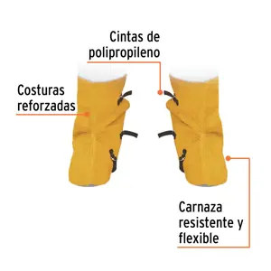 Protección para soldar, polainas de carnaza, Truper