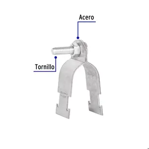 Abrazadera para perfil monocanal de 1 1/4