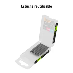 Estuche con 5 puntas dobles PH1 y 1/4