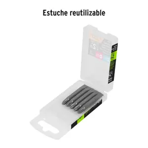 Estuche con 5 puntas dobles PH2 y 9/32