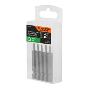 Estuche con 5 puntas torx T8 largo 2