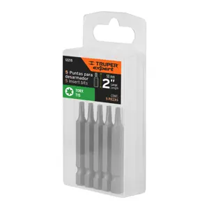 Estuche con 5 puntas torx T15 largo 2