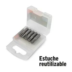 Estuche con 5 puntas torx T40 con seguro largo 2