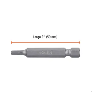 Estuche con 5 puntas hexagonales de 3 mm largo 2