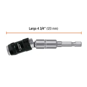 Adaptador articulado de 120 mm magnético para puntas, Expert