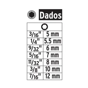 Expert Juego de 14 dados magnéticos para taladro,Truper