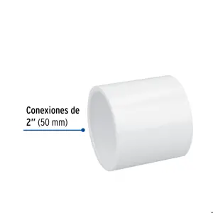 Cople de PVC cédula 40 de 2