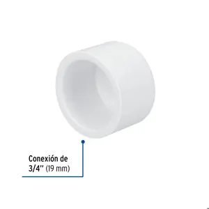 Tapón de PVC 3/4