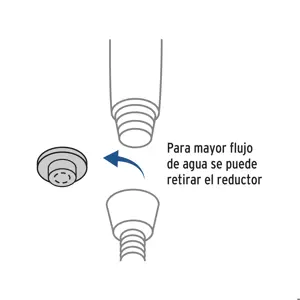 Regadera de teléfono 3-1/4