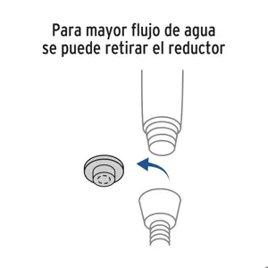 Regadera cromo de teléfono con soporte, Foset Riviera